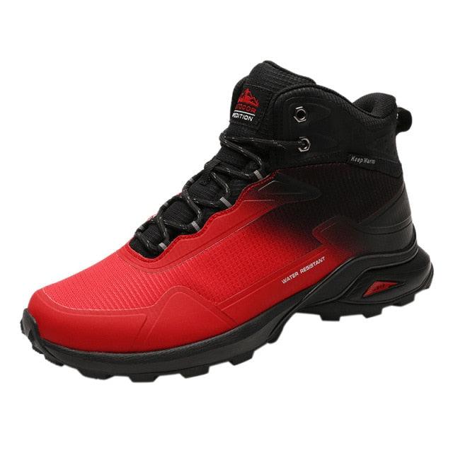 Chaussures de randonnée imperméables camouflage pour hommes avec soutien de la cheville