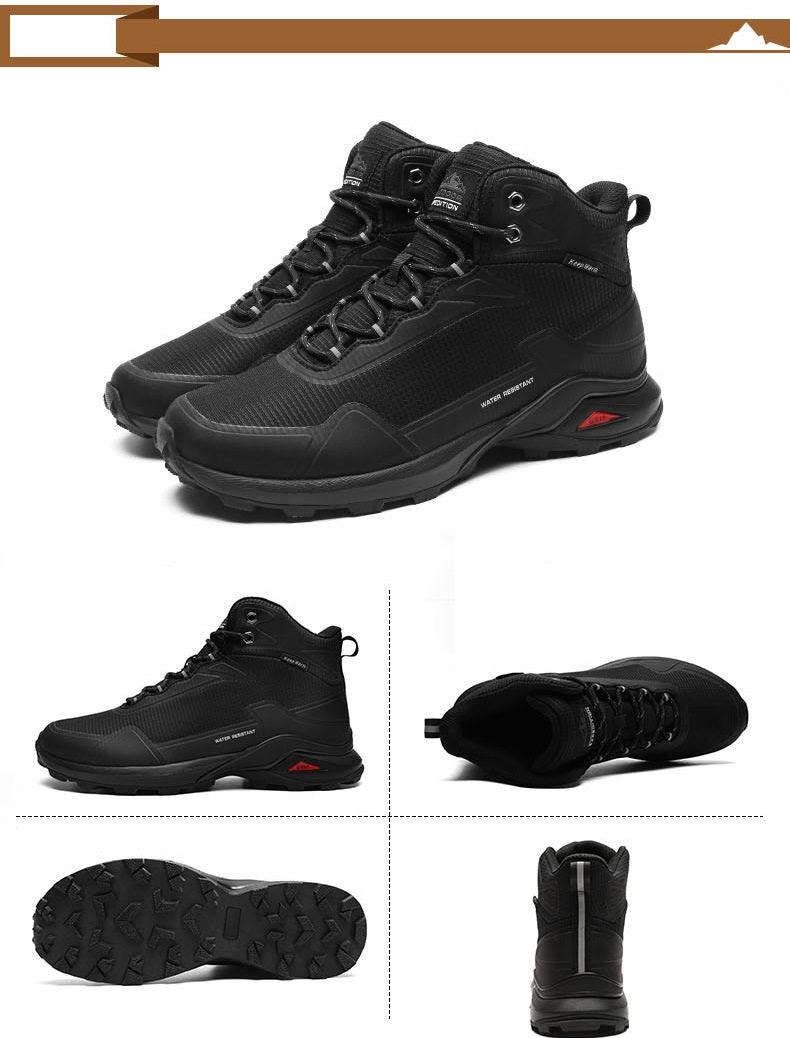 Chaussures de randonnée imperméables camouflage pour hommes avec soutien de la cheville