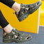 Chaussures de sport en mesh à lacets camouflage