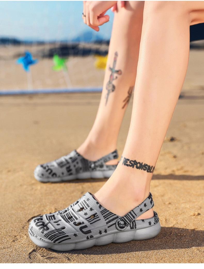 Men's Camouflage Clogs - Lightweight Summer Sandals for Outdoor Fun - Korvel