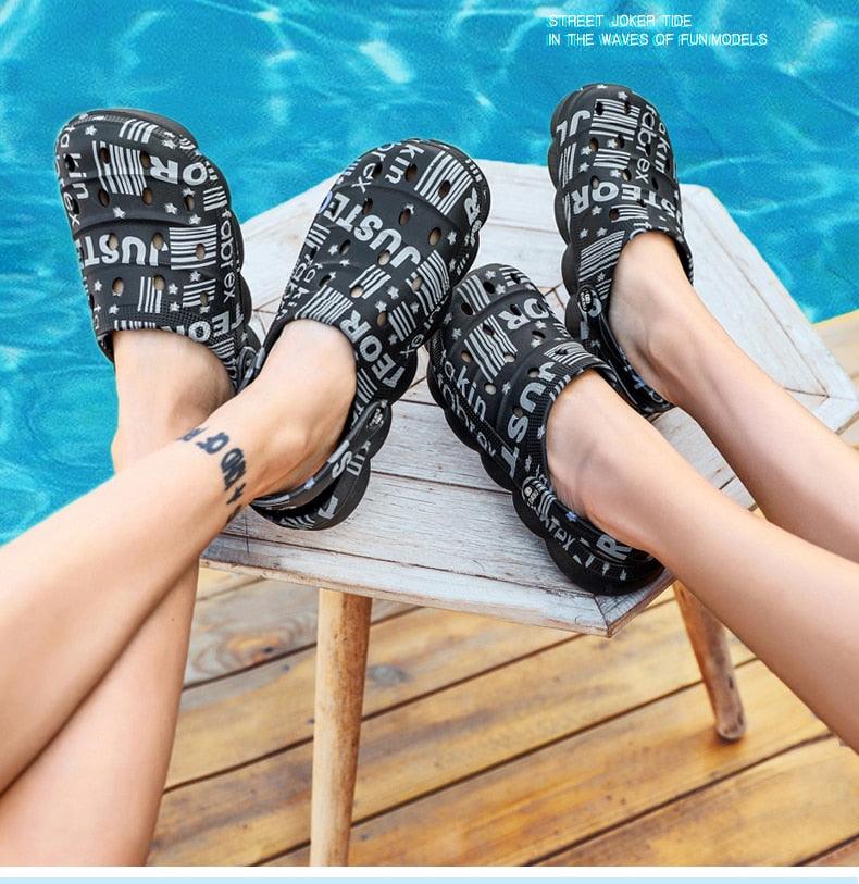 Men's Camouflage Clogs - Lightweight Summer Sandals for Outdoor Fun - Korvel