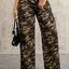 Camouflage Wide Leg Jeans - Korvel