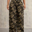 Camouflage Wide Leg Jeans - Korvel