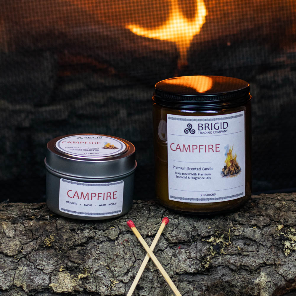 Ember Glow Soy Candle - Mesquite, Cedarwood & Campfire Essence - Korvel