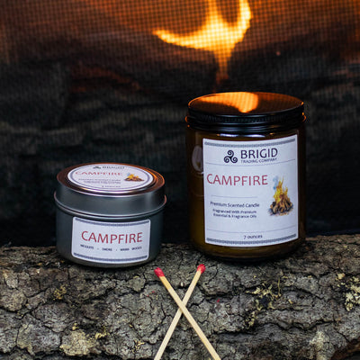 Ember Glow Soy Candle - Mesquite, Cedarwood & Campfire Essence - Korvel