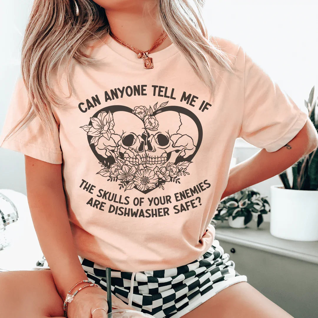 Dishwasher Safe Skulls Tee - Bold & Edgy T-Shirt