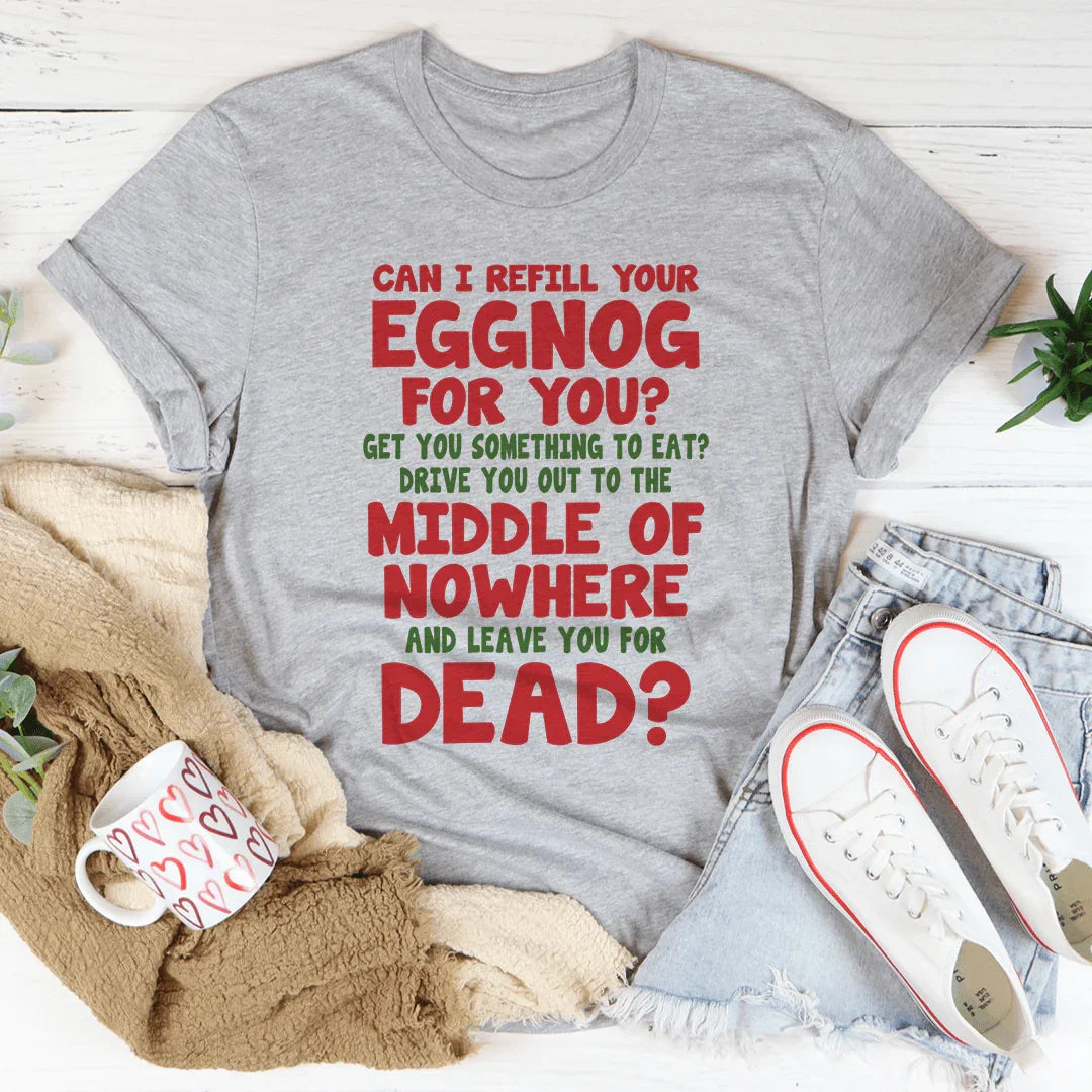 ¿Puedo rellenar tu camiseta de ponche de huevo?