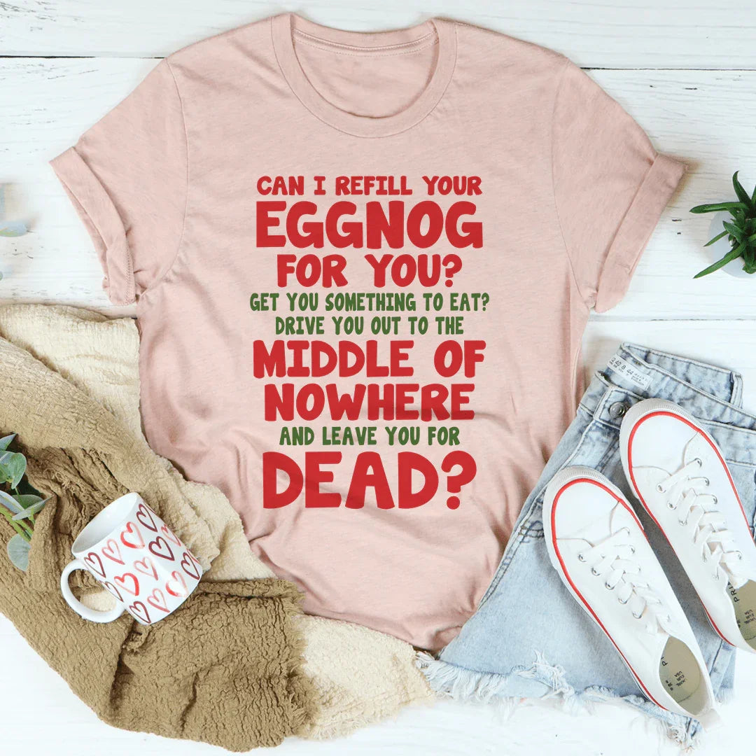 ¿Puedo rellenar tu camiseta de ponche de huevo?