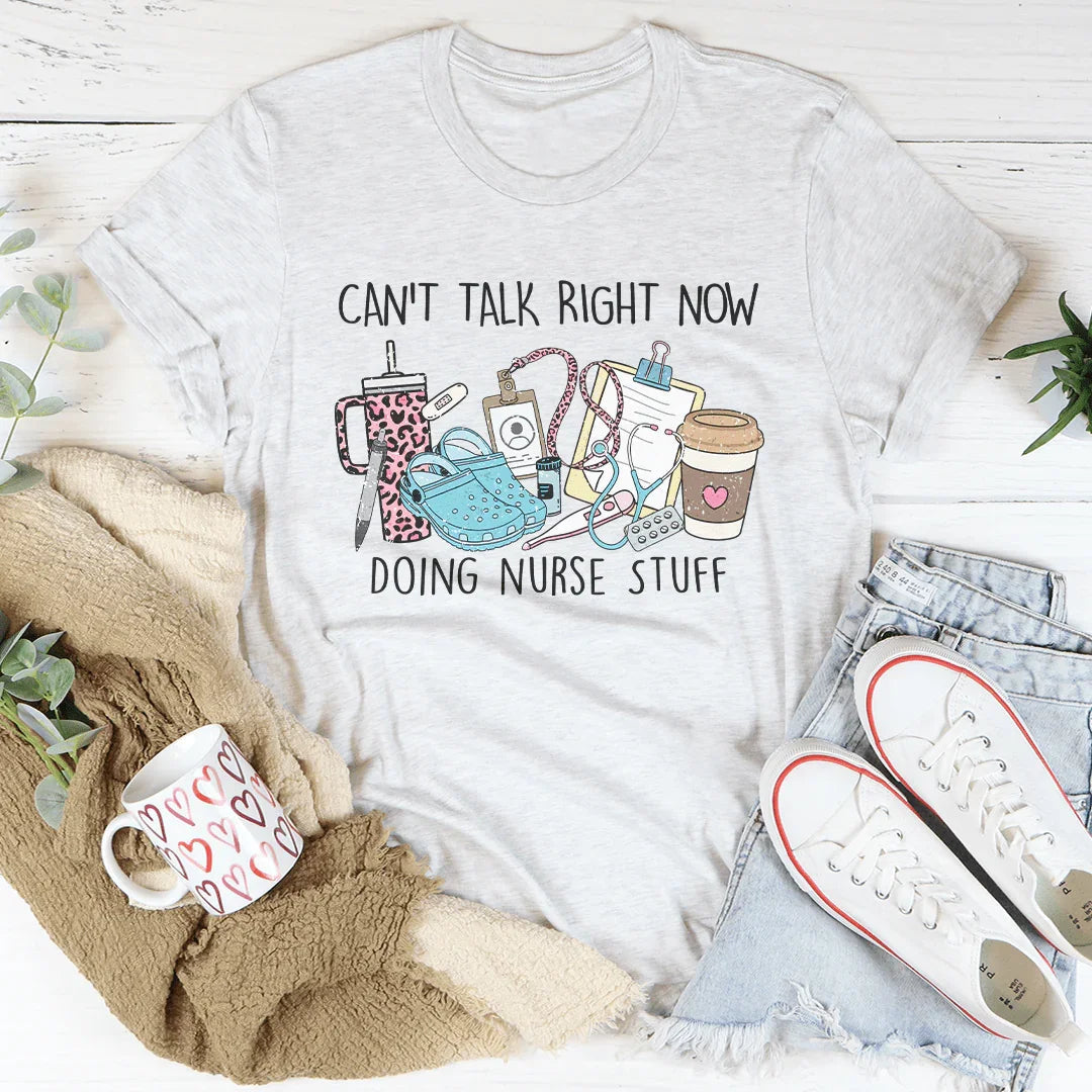T-shirt Je Ne Peux Pas Parler En Ce Moment Je Fais Des Choses De Sage-Femme