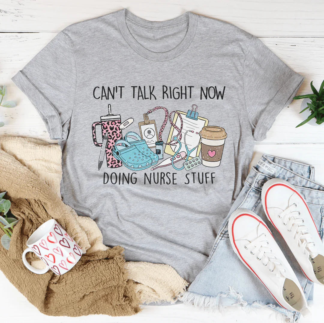 T-shirt Je Ne Peux Pas Parler En Ce Moment Je Fais Des Choses De Sage-Femme