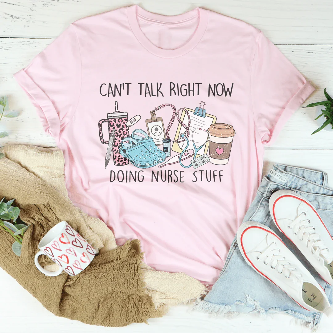 T-shirt Je Ne Peux Pas Parler En Ce Moment Je Fais Des Choses De Sage-Femme