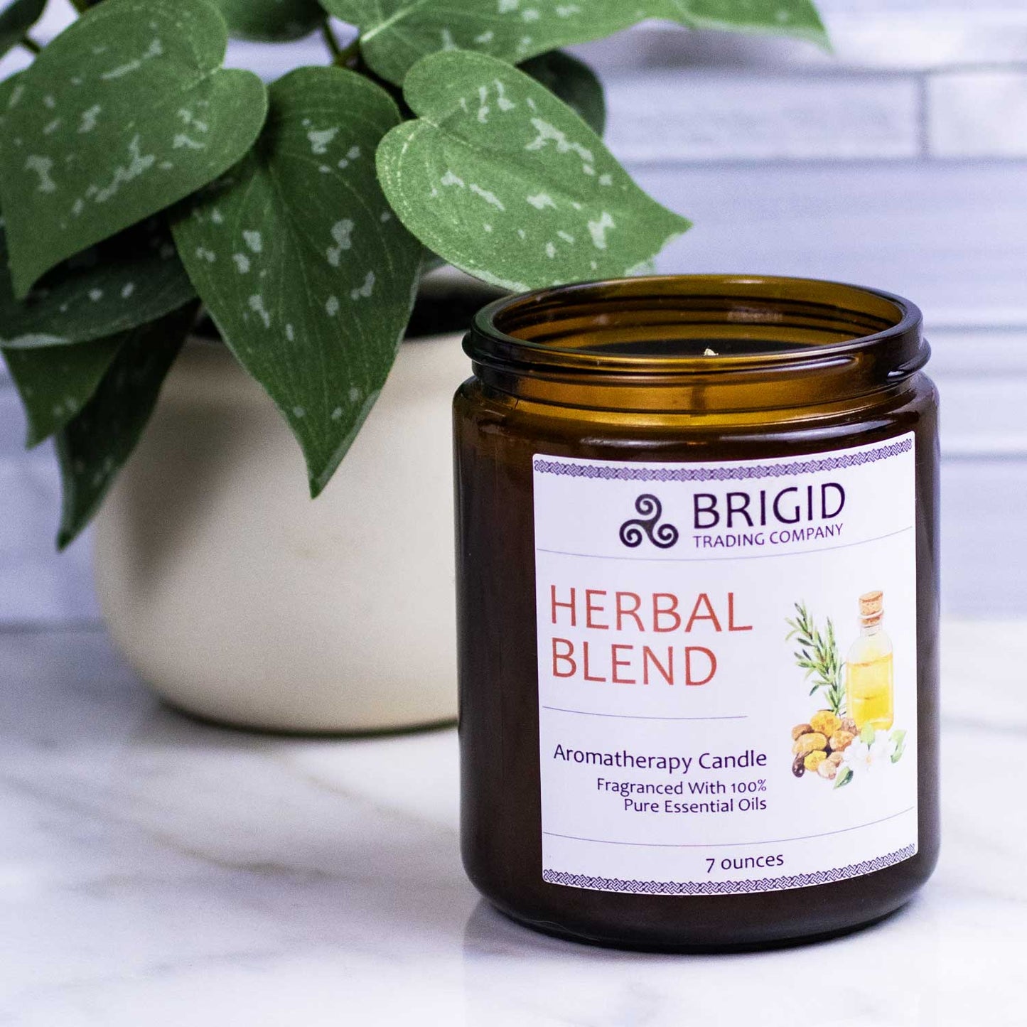Revitalizing Herbal Soy Wax Candle - Frankincense, Rosemary & Myrtle - Korvel