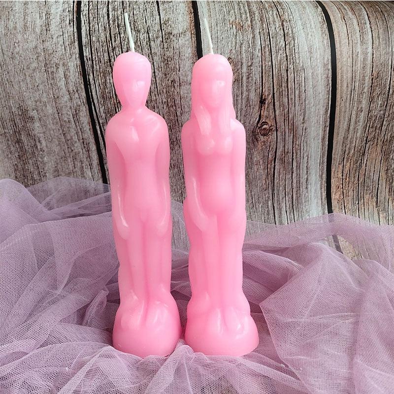 Velas Artísticas en Forma de Pareja Humana para Decoración del Hogar