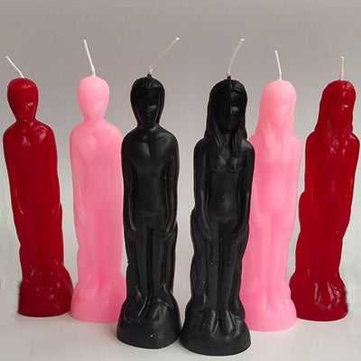 Bougies Artistiques en Forme de Couple Humain pour Décoration Intérieure
