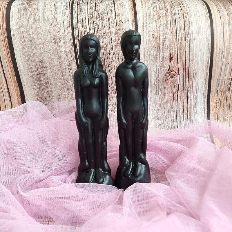 Velas Artísticas en Forma de Pareja Humana para Decoración del Hogar