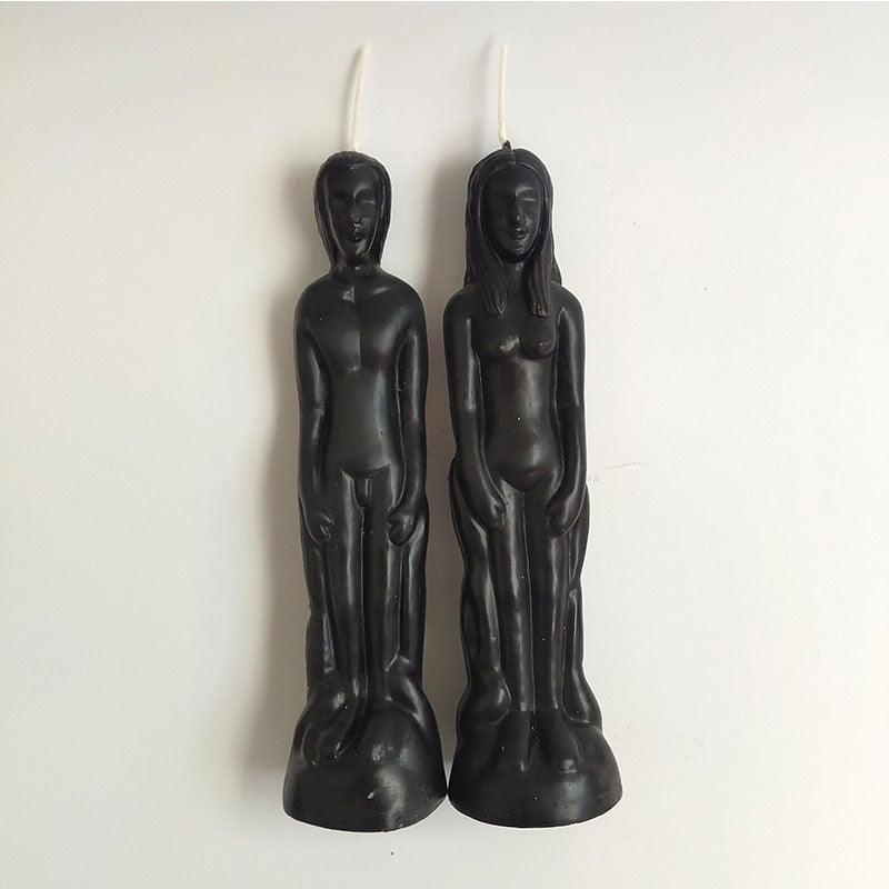 Velas Artísticas en Forma de Pareja Humana para Decoración del Hogar