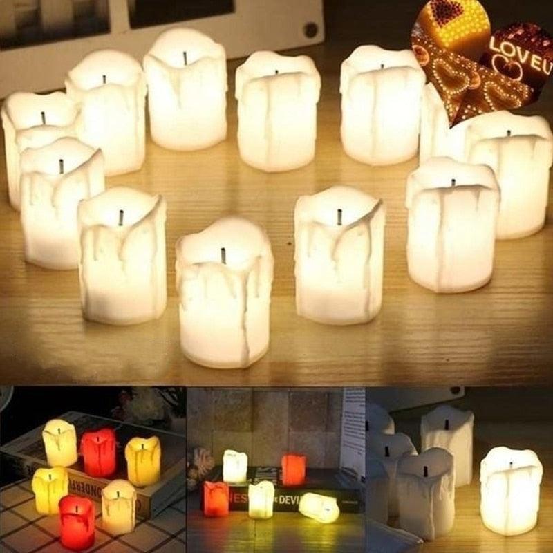 Romantic LED Flameless Tea Light Candles with Remote & Timer - Perfect for Home Decor - Korvel