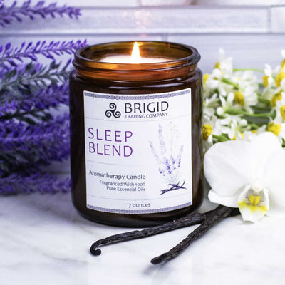 Tranquil Sleep Soy Wax Candle - Infused with Lavender, Chamomile & Vanilla - Korvel