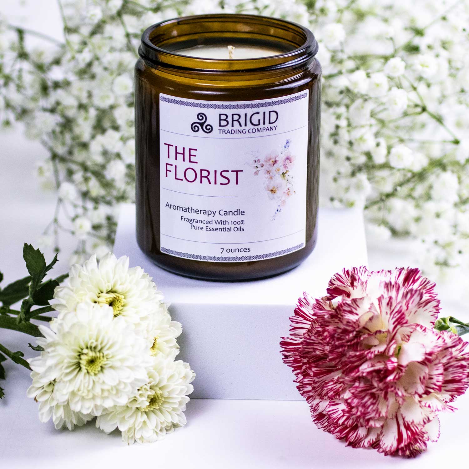 Luxurious Floral Soy Wax Candle - Jasmine, Ylang Ylang, Helichrysum & Sandalwood Blend - Korvel