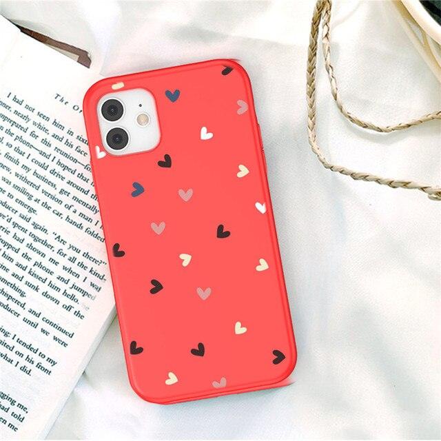 Candy Color Heart Phone Case for iPhone - Slim & Shockproof