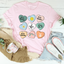 Camiseta con afirmaciones positivas de corazones de caramelo