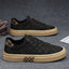 Canvas men's shoes breathable ice silk thick soled black cloth shoes men's flat bottomed board shoes - Korvel