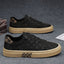 Canvas men's shoes breathable ice silk thick soled black cloth shoes men's flat bottomed board shoes - Korvel