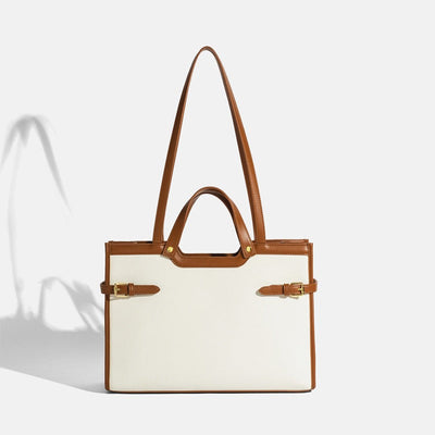 Premium Canvas Tote Bag - Stylish Commuter Handbag
