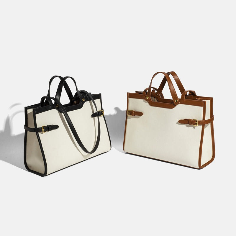 Premium Canvas Tote Bag - Stylish Commuter Handbag