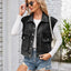 Cap Sleeve Denim Jacket with Pockets