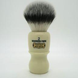 Brosse à raser Simpson Captain 2 en fibre synthétique de grade souverain