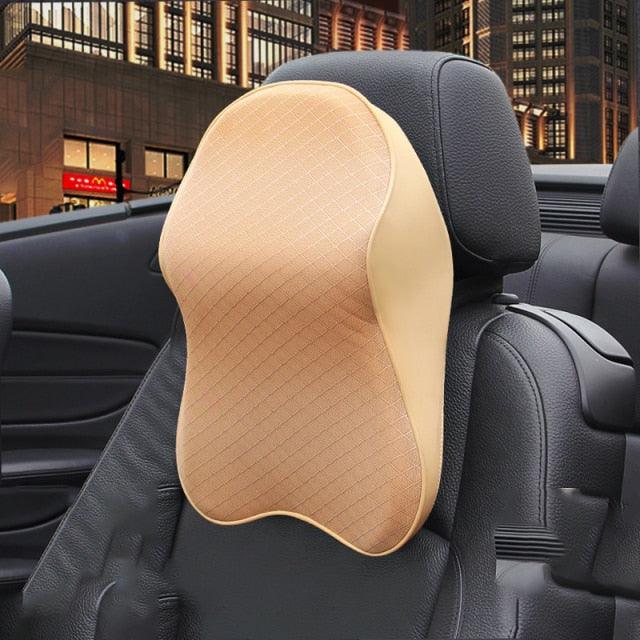Almohada de Cuello de Espuma Viscoelástica 3D Ajustable para Coche