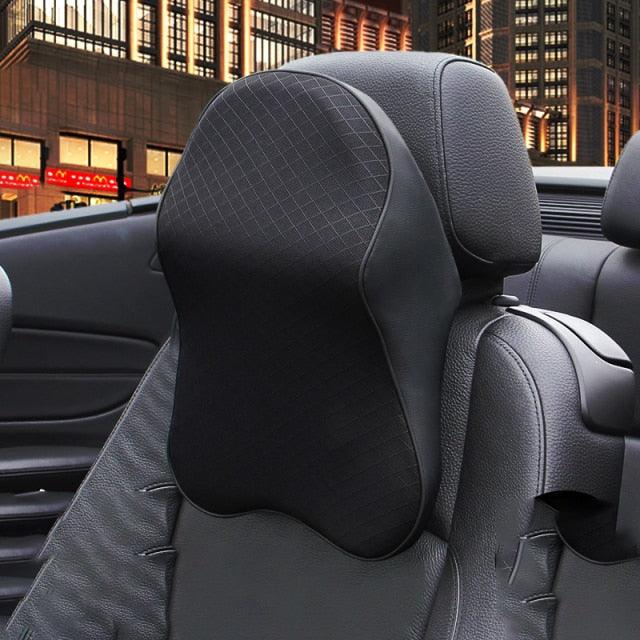 Almohada de Cuello de Espuma Viscoelástica 3D Ajustable para Coche