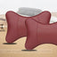Universal Car Neck Pillow - Soft PU Leather Headrest Support