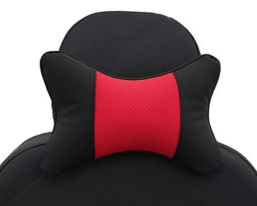 Universal Car Neck Pillow - Soft PU Leather Headrest Support