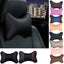 Universal Car Neck Pillow - Soft PU Leather Headrest Support