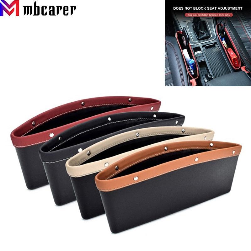 Universal Car Seat Gap Organizer - Stylish PU Leather Storage Solution - Korvel