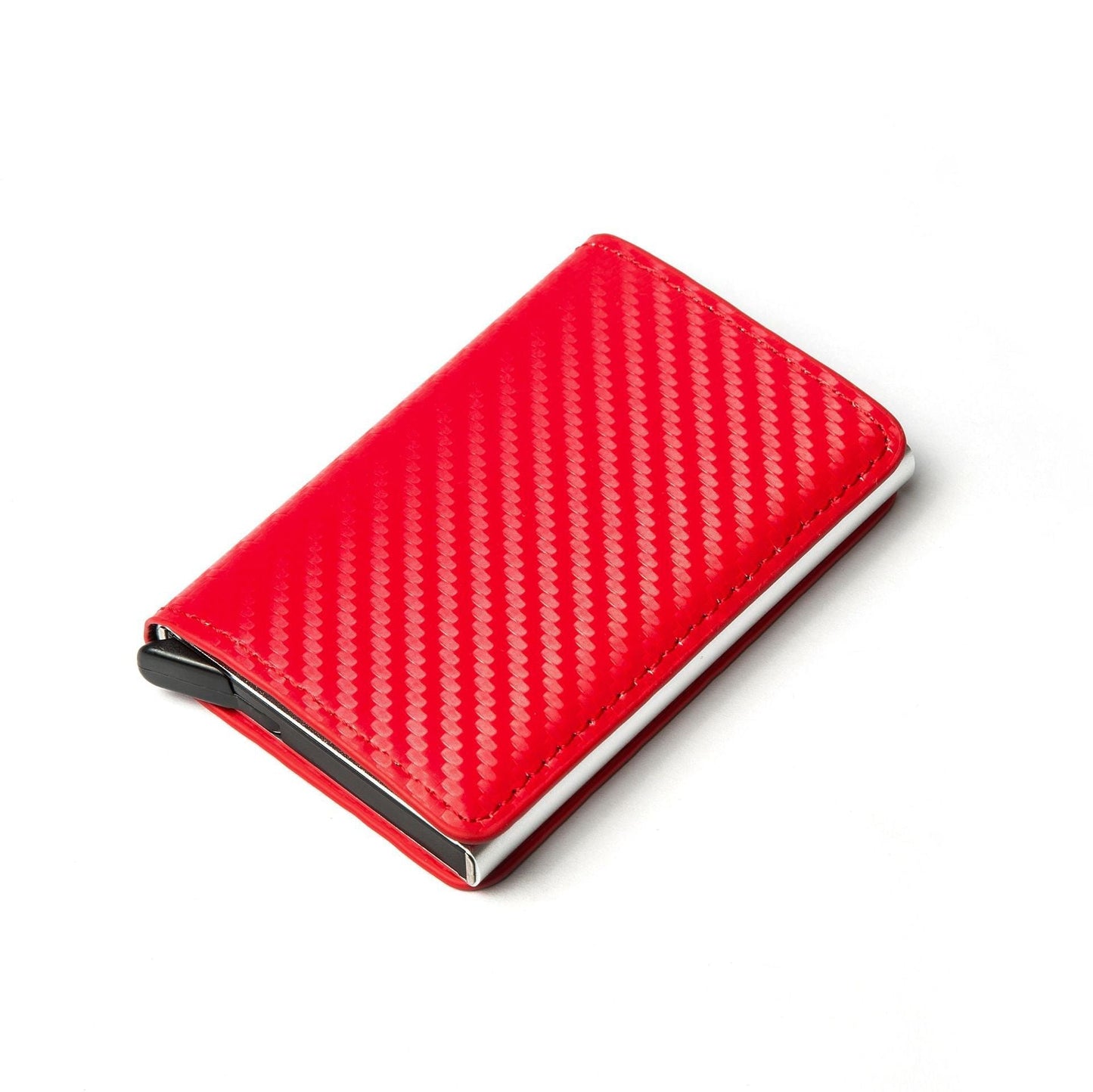 Carbon Fiber Anti-Magnetic Card Case Aluminum Alloy Card Box RFID Anti-Magnetic Wallet Card Holder - Korvel