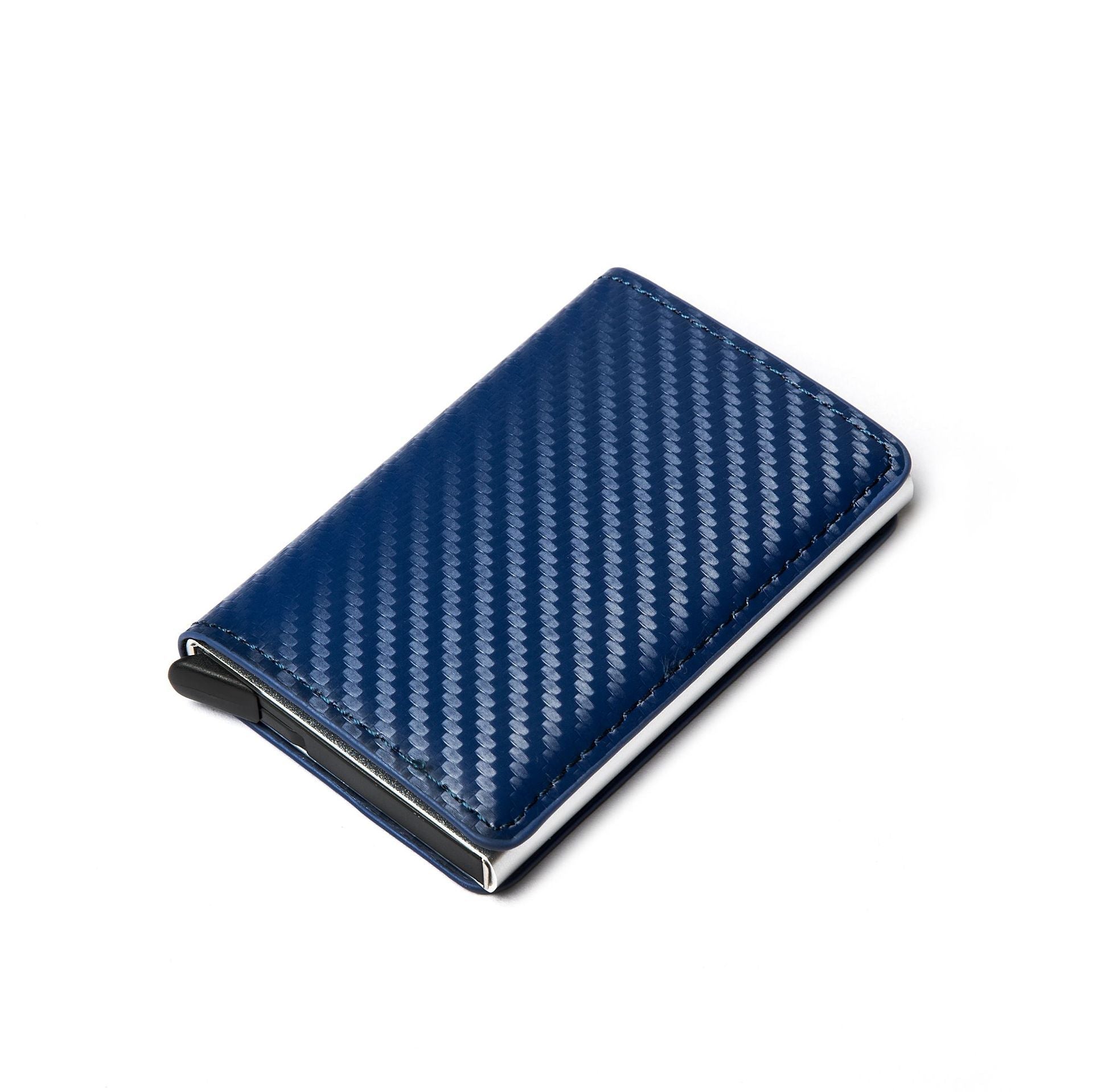Carbon Fiber Anti-Magnetic Card Case Aluminum Alloy Card Box RFID Anti-Magnetic Wallet Card Holder - Korvel
