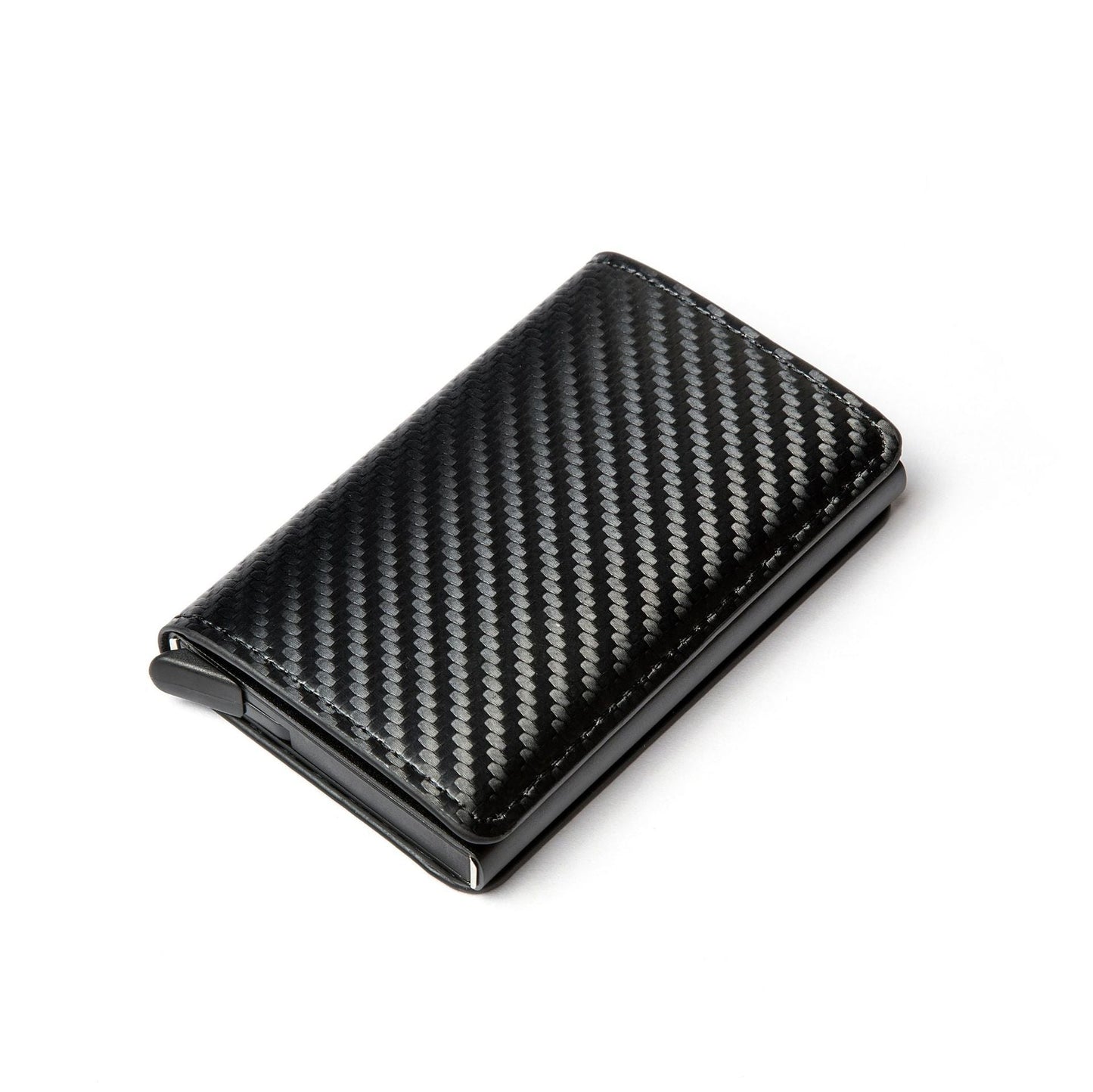 Carbon Fiber Anti-Magnetic Card Case Aluminum Alloy Card Box RFID Anti-Magnetic Wallet Card Holder - Korvel
