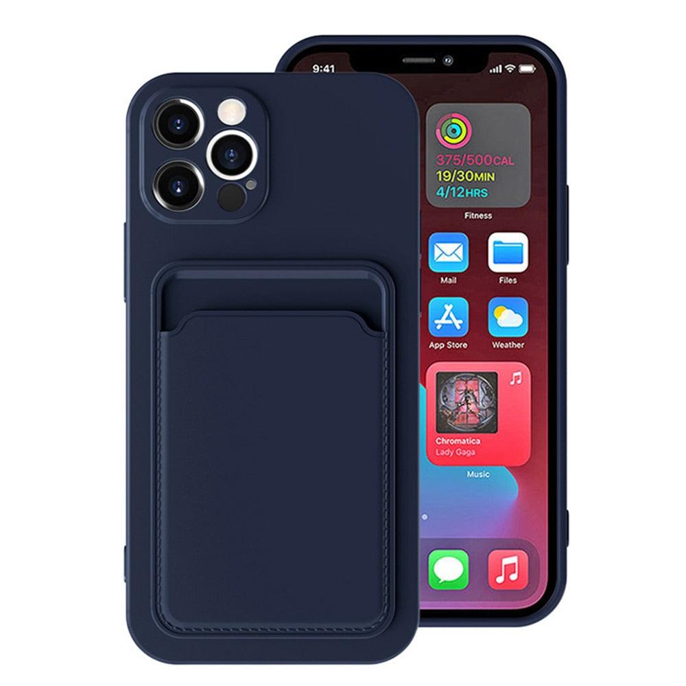 Slim Wallet Case for iPhone 14/13/12/11 Pro Max - Modern Design