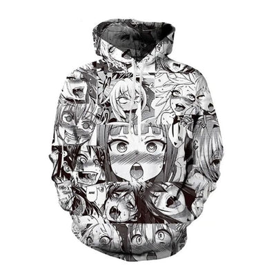 Sweatshirt à capuche imprimé 3D Cartoon pour adultes