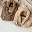 Cartoon Bear Ear Knitted Beanie Hat with Mask for Kids