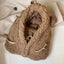 Cartoon Bear Ear Knitted Beanie Hat with Mask for Kids