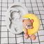 Moule en silicone ours lunaire mignon pour la pâtisserie et la décoration