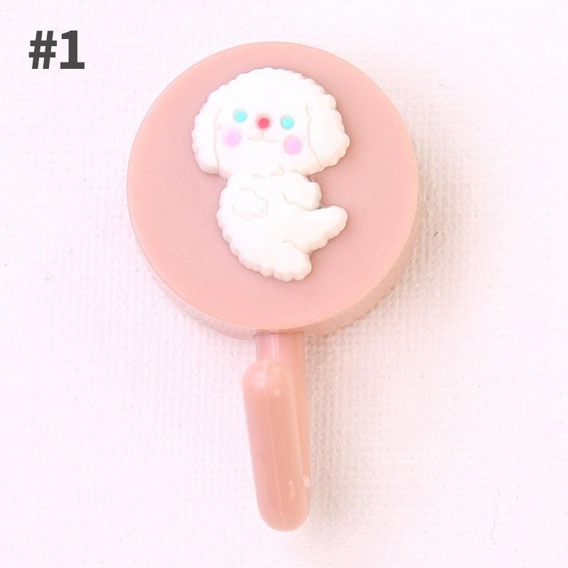 Adorable Cartoon Fruit Adhesive Hooks - Multifunctional Wall Mount for Home & Bathroom - Korvel