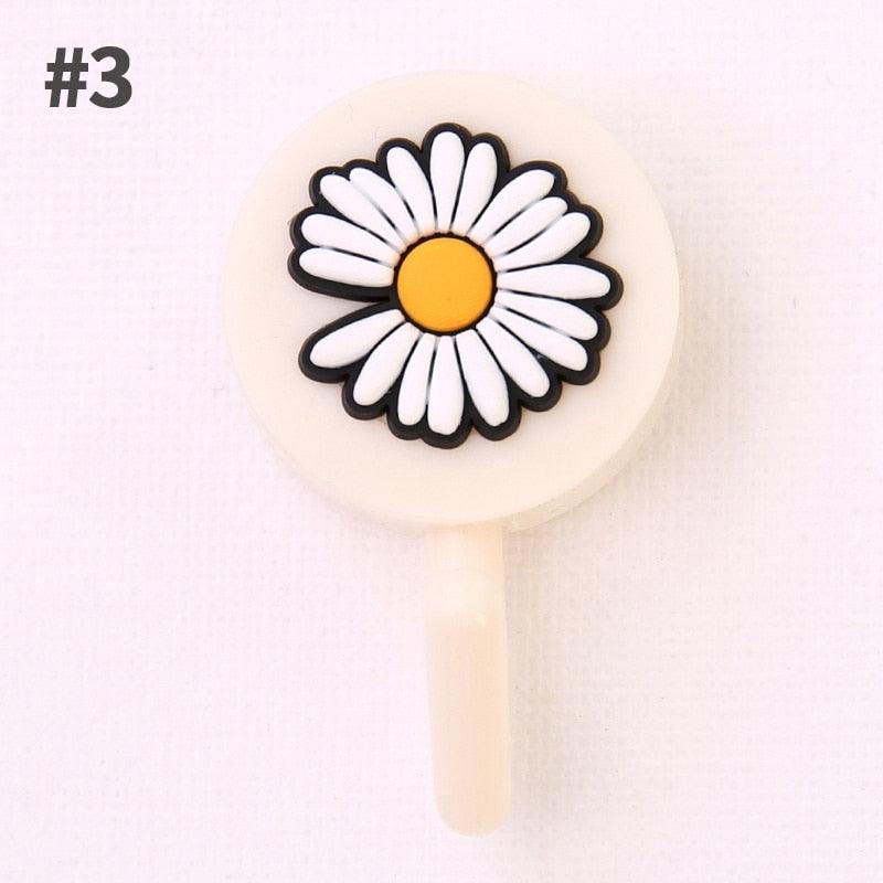 Adorable Cartoon Fruit Adhesive Hooks - Multifunctional Wall Mount for Home & Bathroom - Korvel