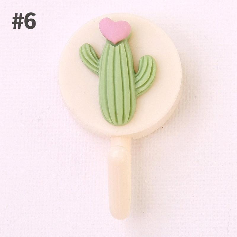 Adorable Cartoon Fruit Adhesive Hooks - Multifunctional Wall Mount for Home & Bathroom - Korvel