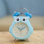 Cartoon Owl Mute Wake Up Table Clock Silent Analog Table Desk Small Clock with Night Light Battery Operated for Living Room Bedroom Kitchen Home Office Cute Ring Bell Metal Bedroom Quartz Alarm Clock With Night Light - Korvel