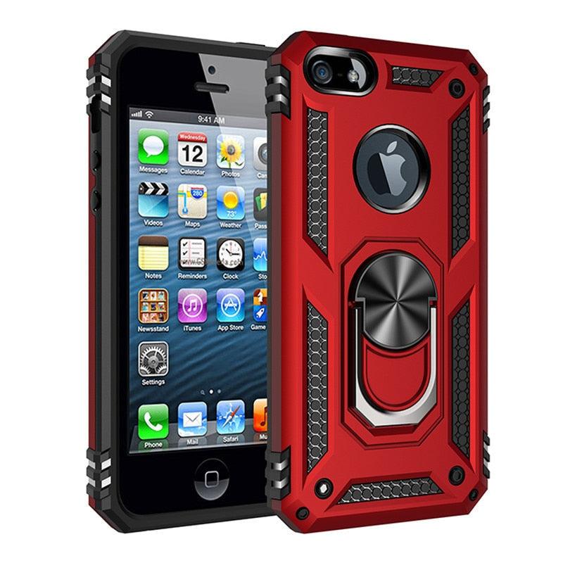 Coque en Silicone Slim Premium avec Anneau pour iPhone